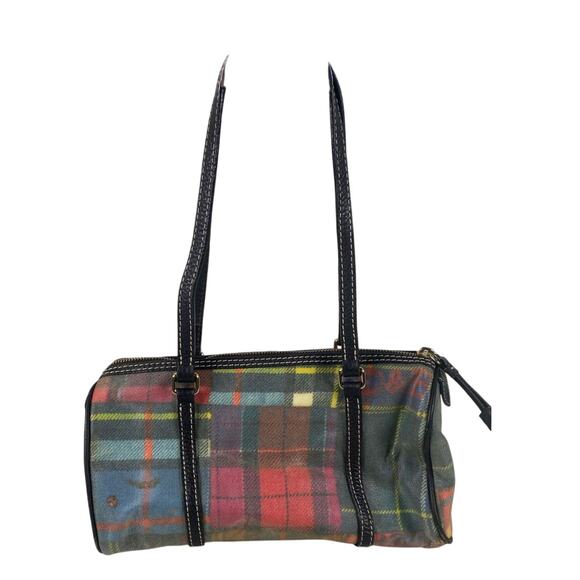 Dooney & Bourke Tartan Plaid Barrel Shoulder Bag w/ COA - Picture 4 of 6